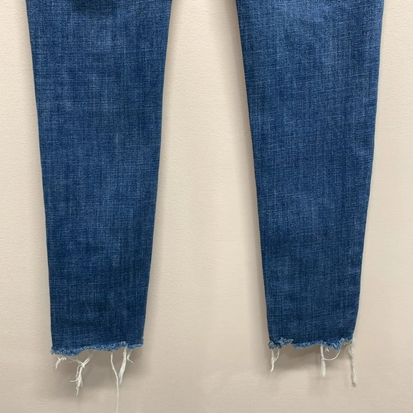 Levi’s 535 Super Skinny Denim Jeans Distressed Raw Hem 27 - Picture 6 of 16